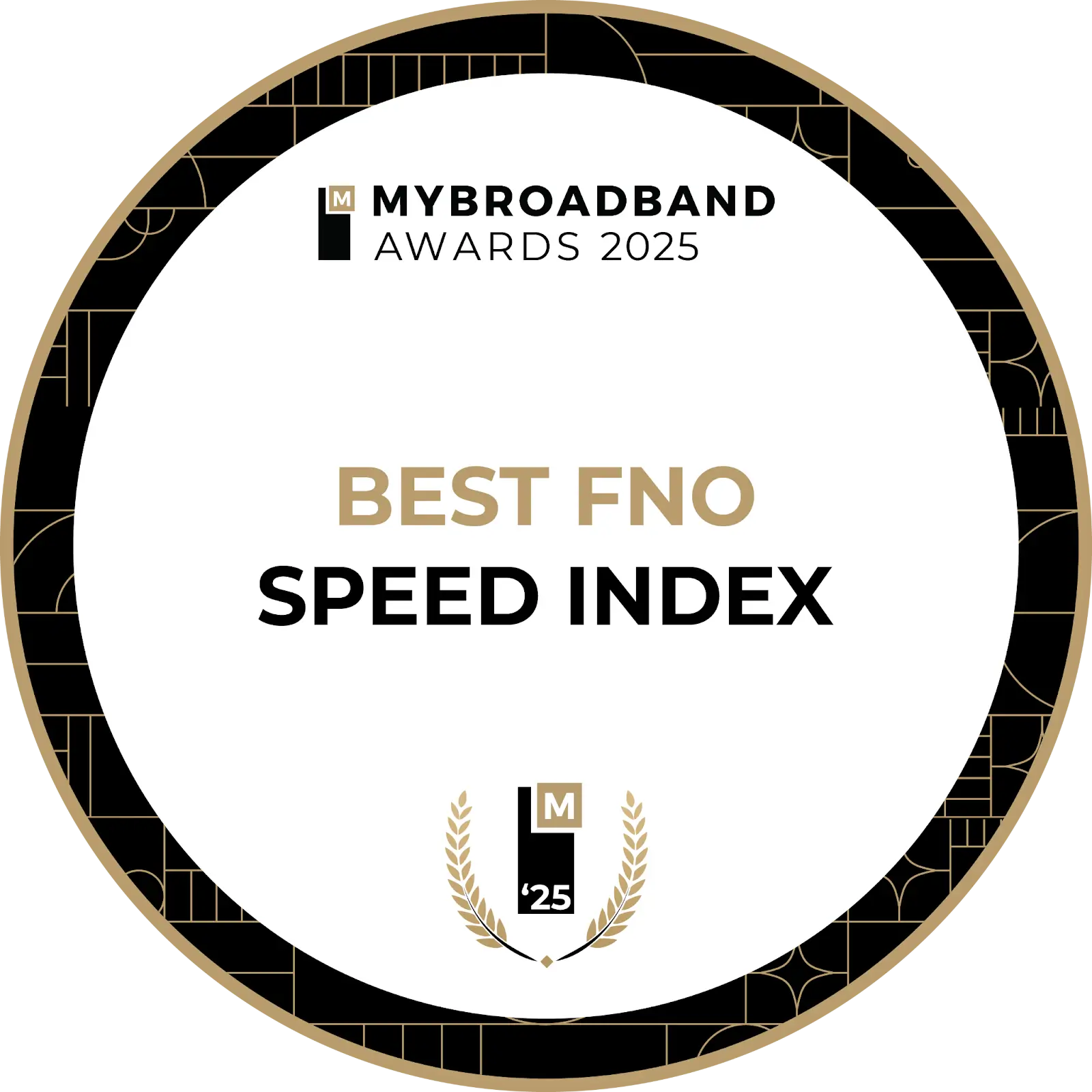 MyBroadBand Awards Best FNO Speed Index badge