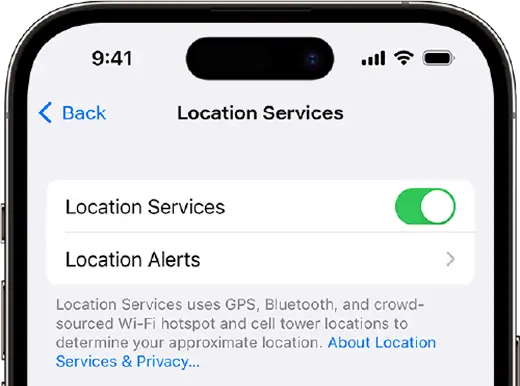 Find You Coordinates on Smartphone Step 1