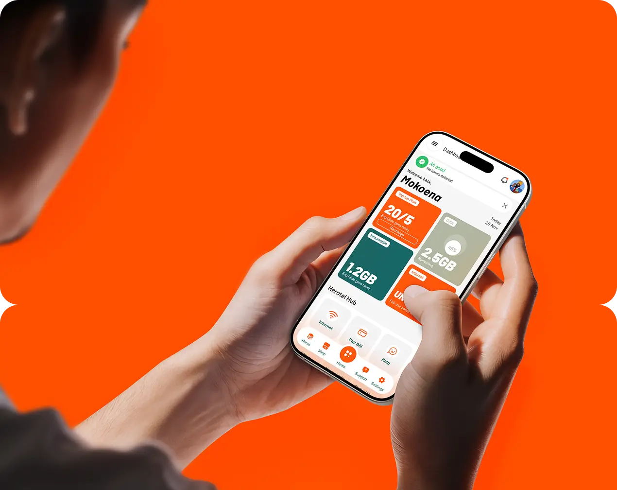 Cellphone Showing How To Buy Herotel Prepaid Online